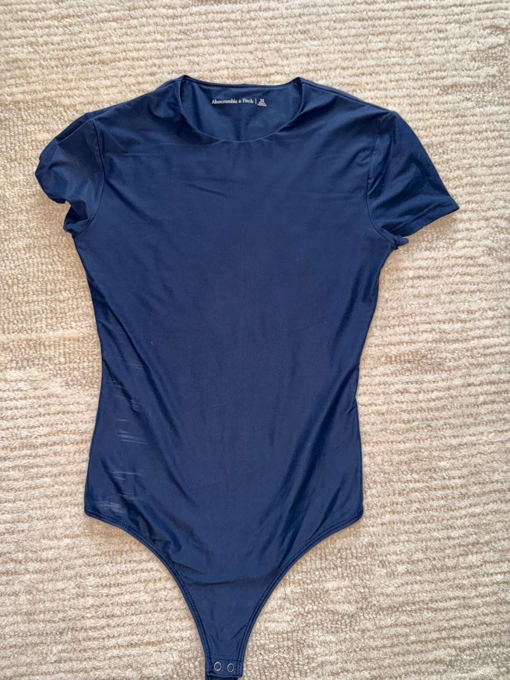 Abercrombie & Fitch Navy Blue Short Sleeve Bodysuit